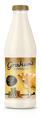 Picture of Graham's Gold Top Jersey Milk 1 Litre