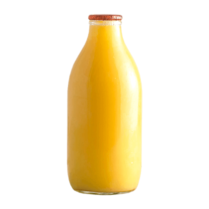 Orange Juice 1 Pint Glass Bottle