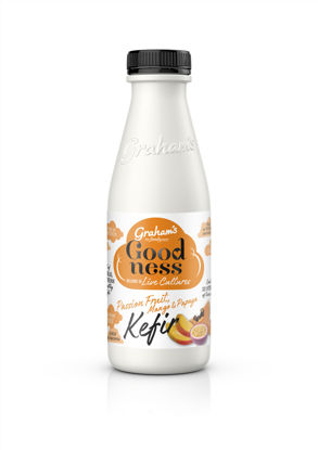 Picture of Graham's Kefir - Mango, Passionfruit & Papaya 500ml Bottle
