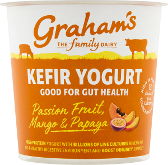 Picture of Graham's Kefir Yogurt - Passionfruit, Mango & Papaya 350g